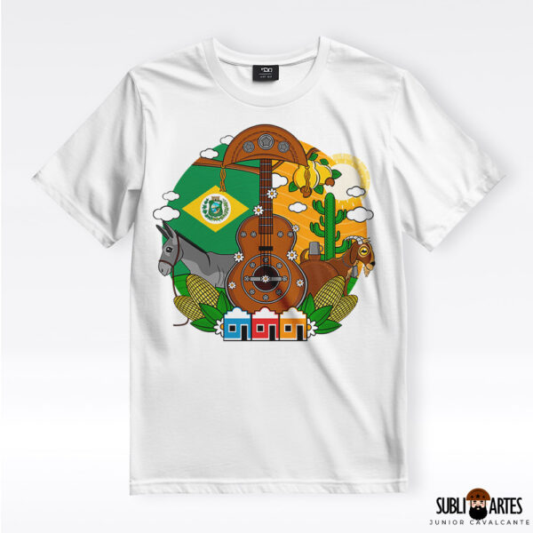 Arte para Sublimação em Camisetas Tema Nordeste 074 Meu Ceará