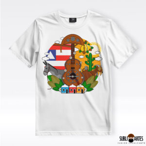 Arte para Sublimação em Camisetas Tema Nordeste 075 Minha Bahia