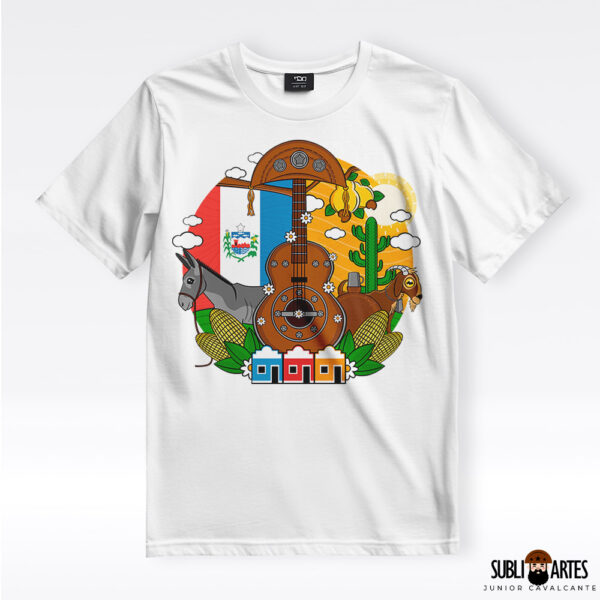 Arte para Sublimação em Camisetas Tema Nordeste 076 Minha Alagoas
