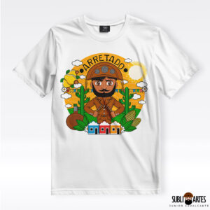 Arte para Sublimação em Camisetas Tema Nordeste 080 Cabra Arretado