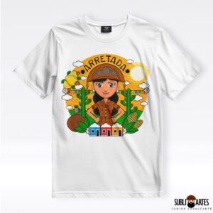 Arte para Sublimação em Camisetas Tema Nordeste 081 Mulé Arretada