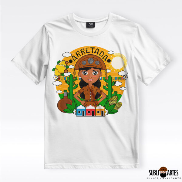 Arte para Sublimação em Camisetas Tema Nordeste 082 Mulé Arretada