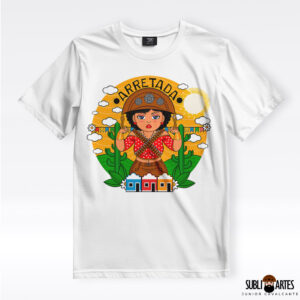 Arte para Sublimação em Camisetas Tema Nordeste 083 Mulé Arretada