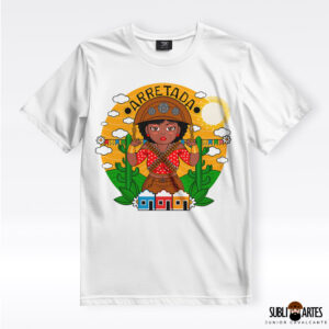 Arte para Sublimação em Camisetas Tema Nordeste 084 Mulé Arretada