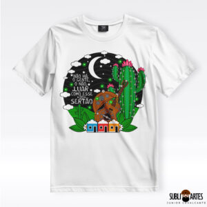 Arte para Sublimação em Camisetas Tema Nordeste 085 Luar do Sertão
