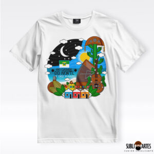 Arte para Sublimação em Camisetas Tema Nordeste 091 Rio Grande do Norte