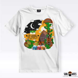 Arte para Sublimação em Camisetas Tema Nordeste 092 Rio Grande do Norte