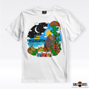 Arte para Sublimação em Camisetas Tema Nordeste 093 Sergipe