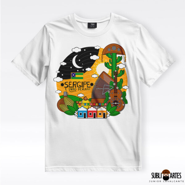 Arte para Sublimação em Camisetas Tema Nordeste 094 Sergipe