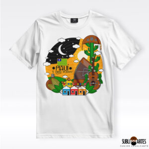 Arte para Sublimação em Camisetas Tema Nordeste 096 Piauí