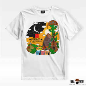 Arte para Sublimação em Camisetas Tema Nordeste 100 Paraíba