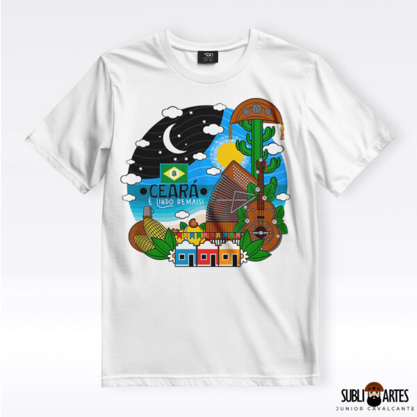 Arte para Sublimação em Camisetas Tema Nordeste 107 Ceará