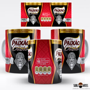 Arte para Sublimação em Caneca Tema Páscoa 002 Minha Paixão em Cristo