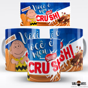 Arte para Sublimação em Caneca Tema Páscoa 007 Você é Meu Crush