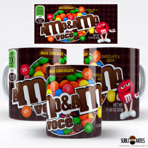 Arte para Sublimação em Caneca Tema Páscoa 010 Amo e Amo Você