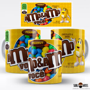 Arte para Sublimação em Caneca Tema Páscoa 011 Amo e Amo Você