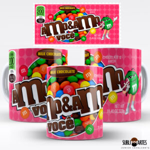 Arte para Sublimação em Caneca Tema Páscoa 012 Amo e Amo Você