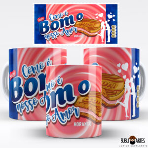 Arte para Sublimação em Caneca Tema Páscoa 016 Como é Bom o Nosso Amor