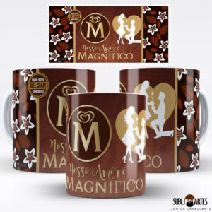 Arte para Sublimação em Caneca Tema Páscoa 018 Amor Magnífico