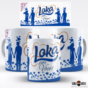 Arte para Sublimação em Caneca Tema Páscoa 020 Loka por Você