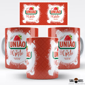 Arte para Sublimação em Caneca Tema Páscoa 035 União em Cristo