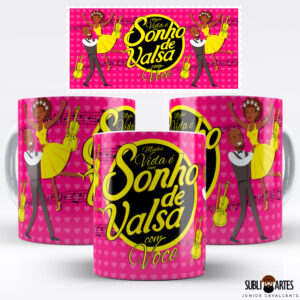 Arte para Sublimação em Caneca Tema Páscoa 047 Sonho de Valsa